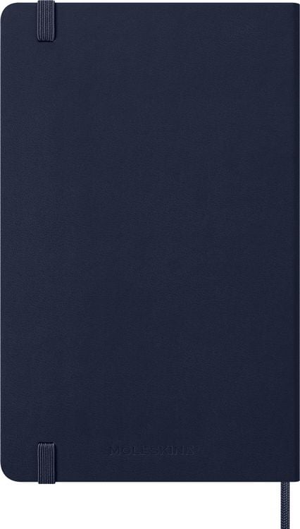Produktbild: Moleskine 12 Monate Wochen Notizkalender 2027, Large/A5, 1 Wo = 1 Seite, rechts linierte Seite, Fester Einband, Saphir
