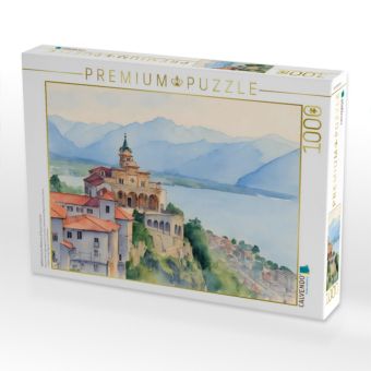 Produktbild: CALVENDO Puzzle Wallfahrtskirche Madonna di Sasso in Locarno | 1000 Teile Lege-Gr&ouml;&szlig;e 64x48cm Foto-Puzzle f&uuml;r gl&uuml;ckliche Stunden