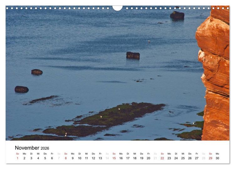 Produktbild: Helgoland (Wandkalender 2026 DIN A3 quer), CALVENDO Monatskalender