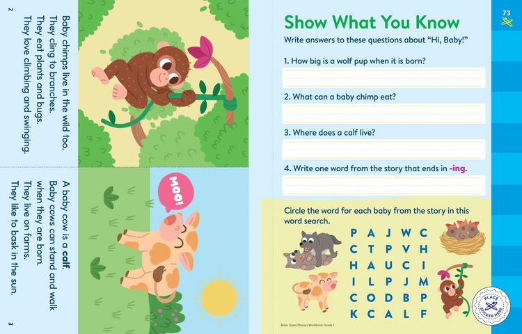 Produktbild: Brain Quest Phonics Workbook: Grade 1