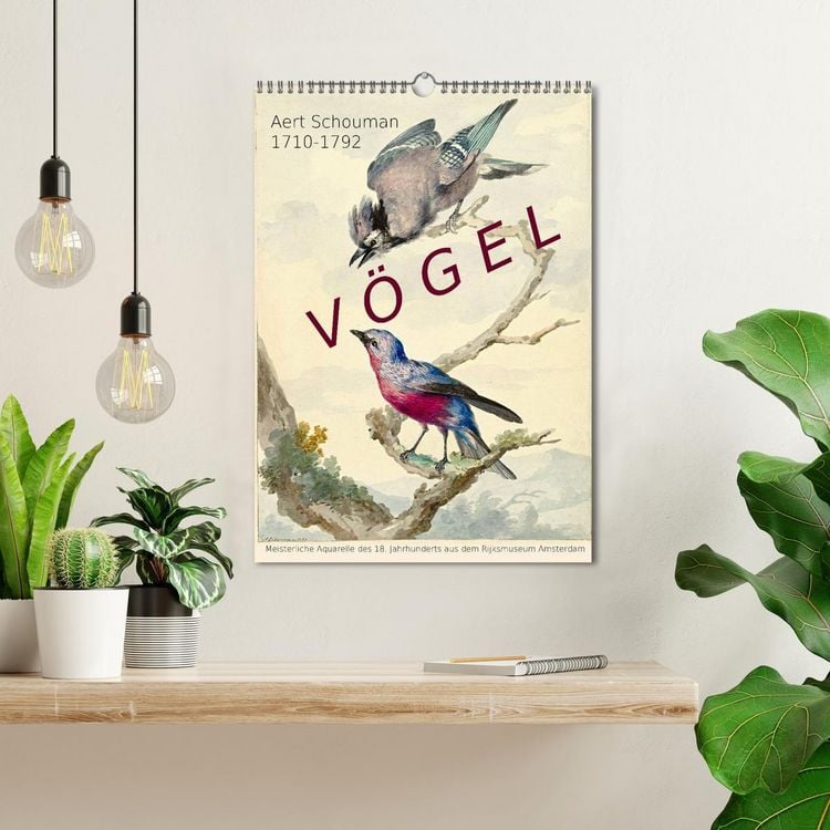 Produktbild: Aert Schouman. V&Ouml;GEL (Wandkalender 2026 DIN A3 hoch), CALVENDO Monatskalender