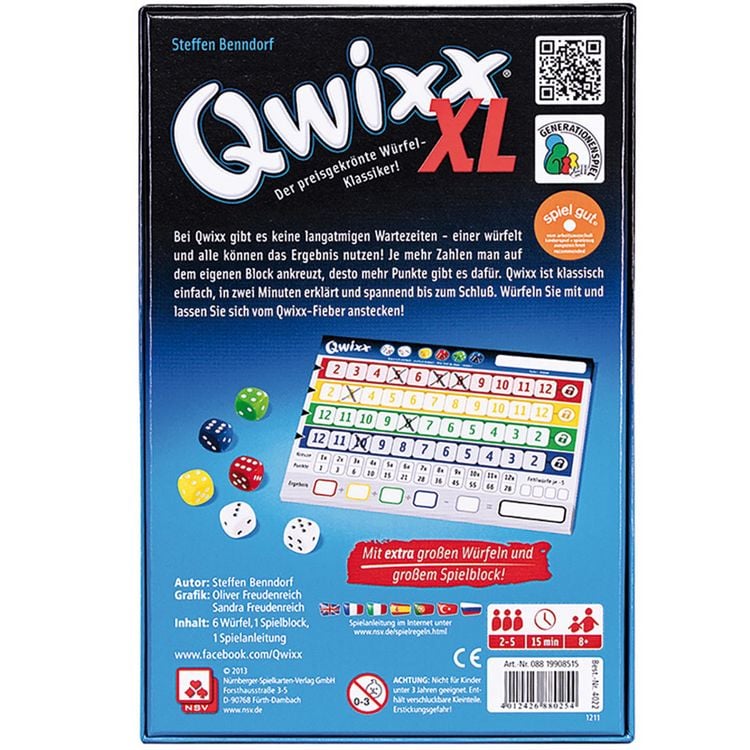 Produktbild: Qwixx XL