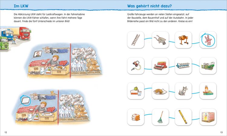 Produktbild: WAS IST WAS Kindergarten Malen R&auml;tseln Stickern Gro&szlig;e Fahrzeuge