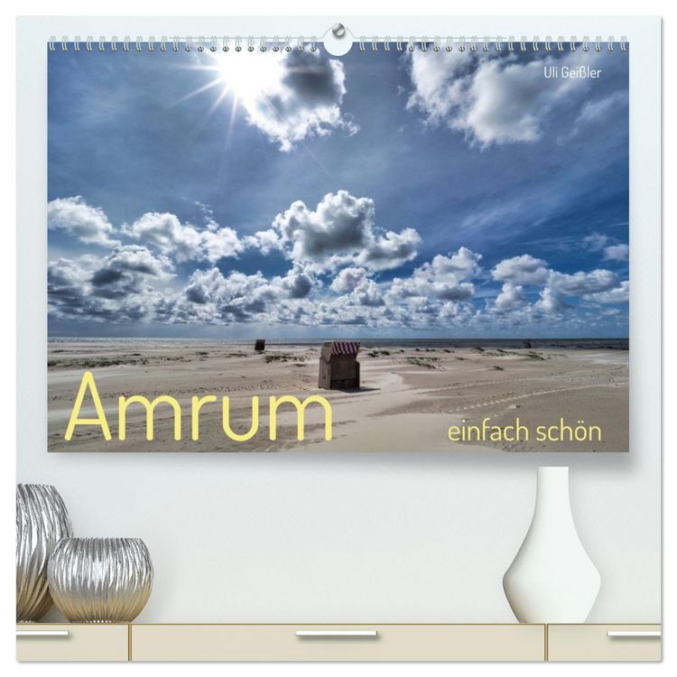 Produktbild: Amrum einfach sch&ouml;n (hochwertiger Premium Wandkalender 2026 DIN A2 quer), Kunstdruck in Hochglanz