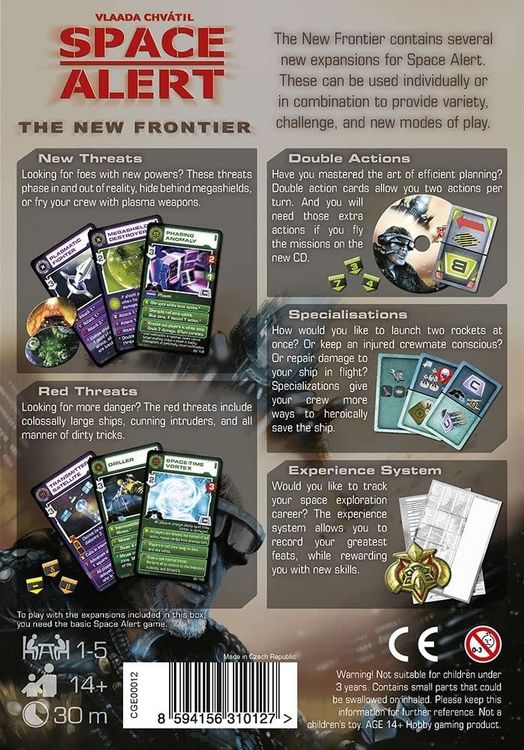 Produktbild: Pegasus CGE00012 - Space Alert, The New Frontier, Kartenspiel, Strategiespiel