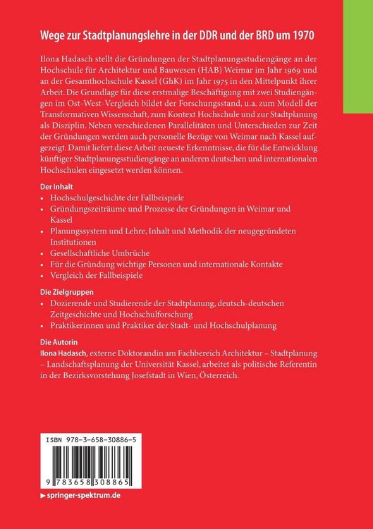 Produktbild: Wege zur Stadtplanungslehre in der DDR und der BRD um 1970