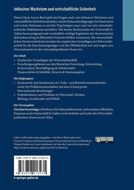 Produktbild: Inklusives Wachstum und wirtschaftliche Sicherheit