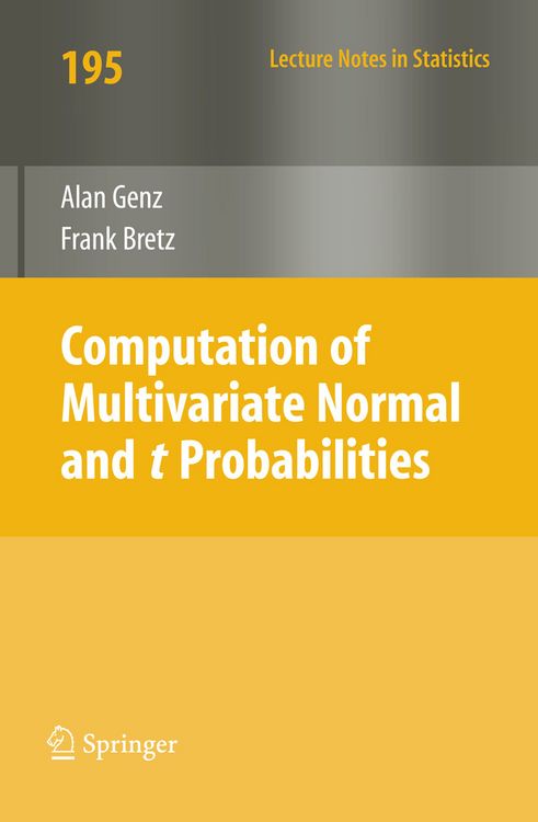 Produktbild: Computation of Multivariate Normal and t Probabilities
