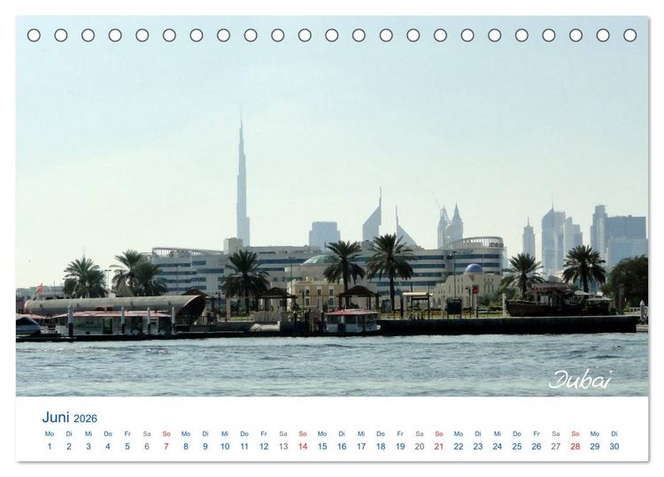 Produktbild: Vereinigte Arabische Emirate (Tischkalender 2026 DIN A5 quer), CALVENDO Monatskalender