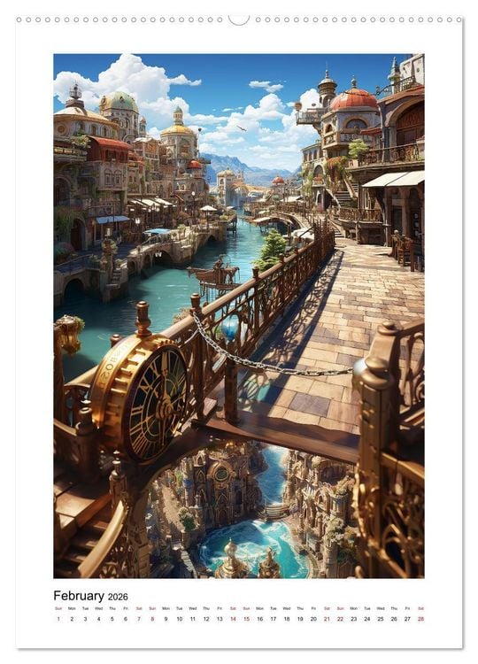 Produktbild: Incredibly Cool Places (High Quality Premium Wall Calendar 2026 DIN A2 portrait),CALVENDO 12 Month Wall Calendar