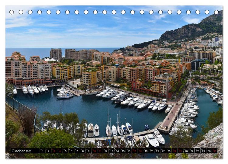 Produktbild: Riviera und Mehr - Nizza, Cannes, San Remo, Monaco (Tischkalender 2026 DIN A5 quer), CALVENDO Monatskalender