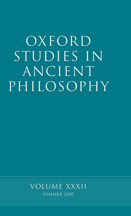 Produktbild: Oxford Studies in Ancient Philosophy XXXII