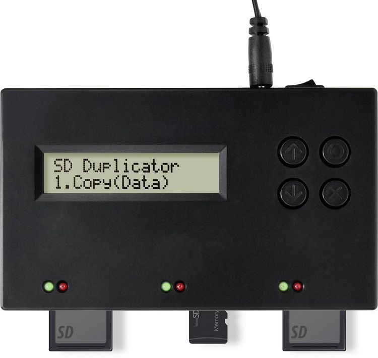 Produktbild: Renkforce RF-SDD-300 Speicherkarten-Kopierstation SD, SDHC, SDXC, microSD, microSDHC, microSDXC mit L&ouml;schfunktion