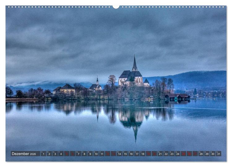 Produktbild: Der W&ouml;rthersee - &Ouml;sterreichs Riviera (hochwertiger Premium Wandkalender 2026 DIN A2 quer), Kunstdruck in Hochglanz