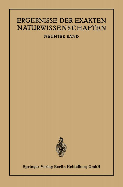 Produktbild: Ergebnisse der Exakten Naturwissenschaften