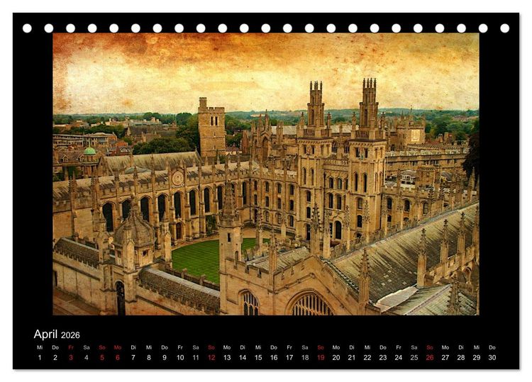 Produktbild: Englands Burgen und Schl&ouml;sser 2026 (Tischkalender 2026 DIN A5 quer), CALVENDO Monatskalender