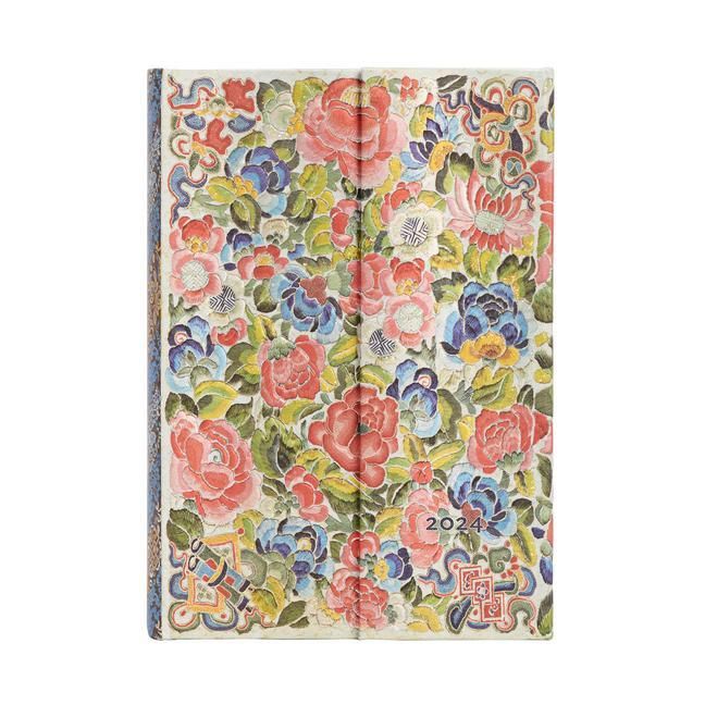 Produktbild: Paperblanks 2024 Pear Garden Peking Opera Embroidery 12-Mont