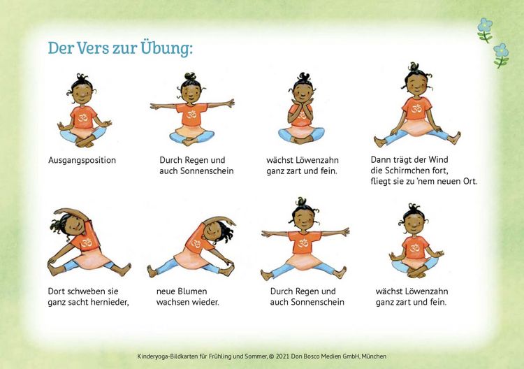 Produktbild: Kinderyoga-Bildkarten f&uuml;r Fr&uuml;hling und Sommer