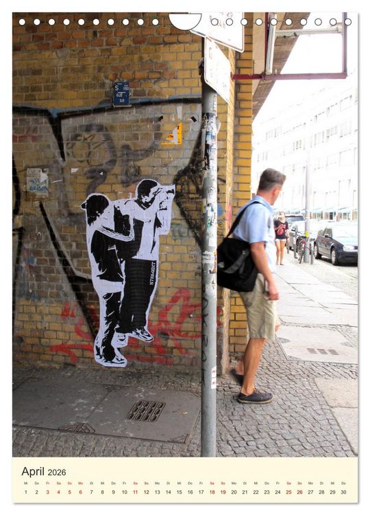 Produktbild: Berlin StreetArt Classics (Wandkalender 2026 DIN A4 hoch), CALVENDO Monatskalender