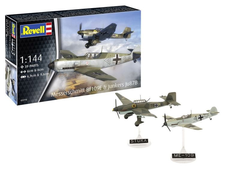 Produktbild: Modellbau Model Set Messerschmitt Bf109E & Ju87B Stuka