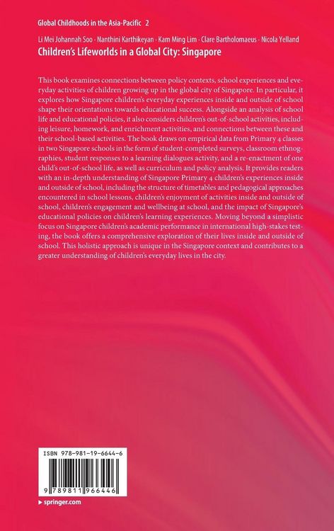 Produktbild: Children&rsquo;s Lifeworlds in a Global City: Singapore