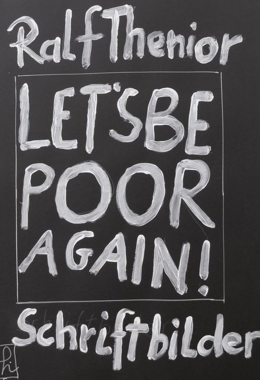 Produktbild: Let's be poor again!
