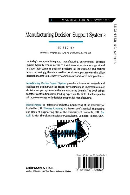 Produktbild: Manufacturing Decision Support Systems
