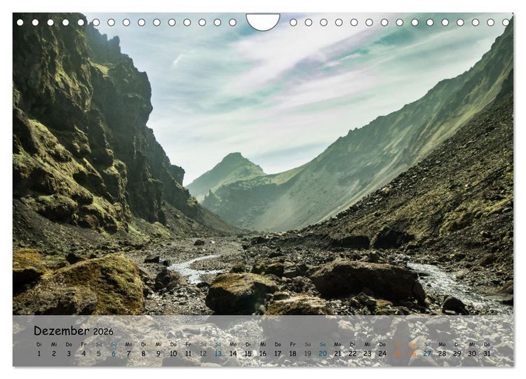 Produktbild: Island - In X Tagen um die Welt (Wandkalender 2026 DIN A4 quer), CALVENDO Monatskalender
