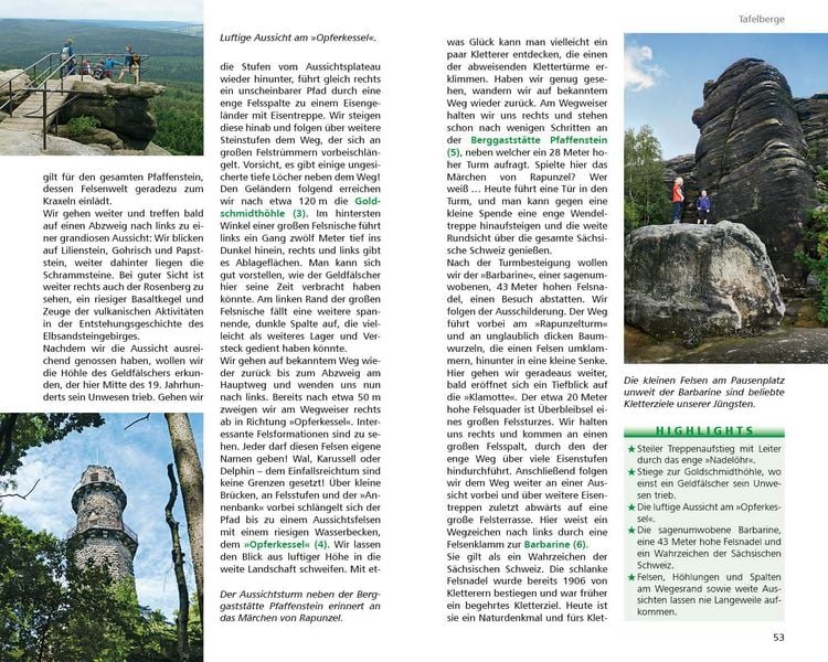 Produktbild: ROTHER Wanderbuch ErlebnisWandern mit Kindern Elbsandsteingebirge