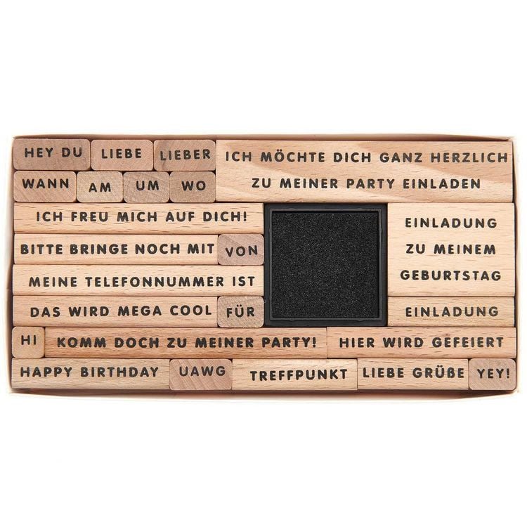 Produktbild: Stempelset Einladung zum Geburtstag