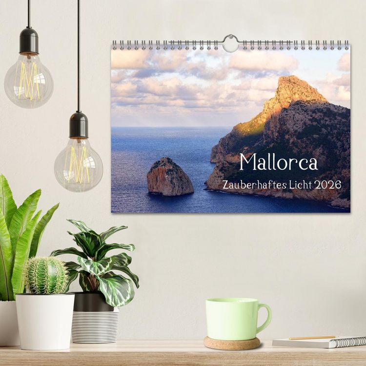 Produktbild: Mallorca Zauberhaftes Licht (Wandkalender 2026 DIN A4 quer), CALVENDO Monatskalender