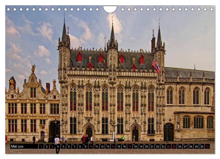 Produktbild: Stadtansichten Br&uuml;gge - das Venedig des Nordens (Wandkalender 2026 DIN A4 quer), CALVENDO Monatskalender