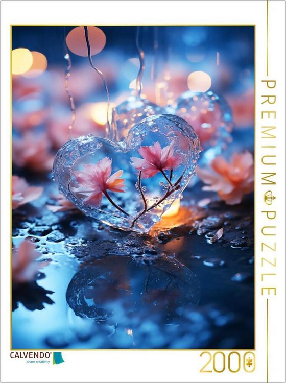 Produktbild: CALVENDO Puzzle Blumen-Herz | 2000 Teile Lege-Gr&ouml;&szlig;e 90x67cm Foto-Puzzle f&uuml;r gl&uuml;ckliche Stunden