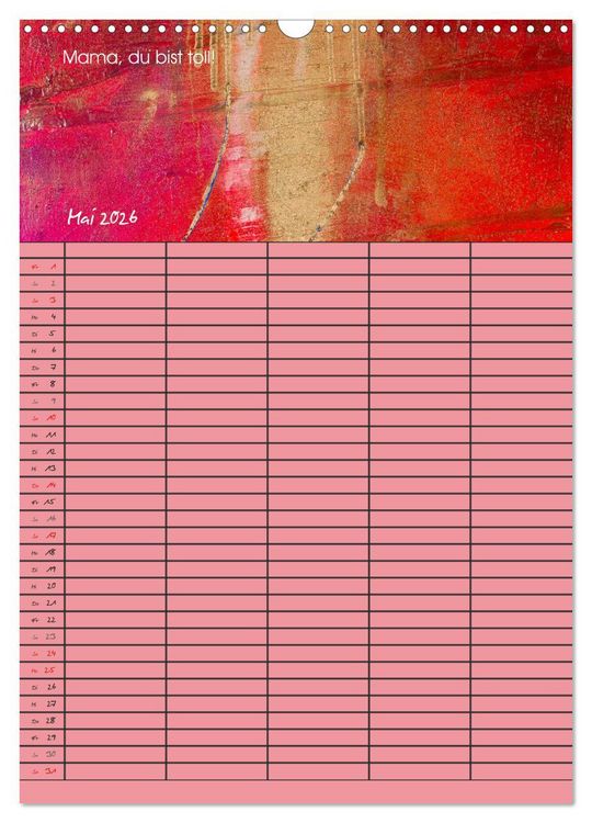 Produktbild: Gl&uuml;ckstage (Wandkalender 2026 DIN A3 hoch), CALVENDO Monatskalender