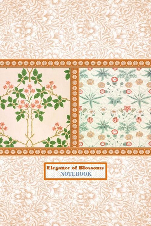 Produktbild: Elegance of Blossoms NOTEBOOK [ruled Notebook/Journal/Diary to write in, 60 sheets, Medium Size (A5) 6x9 inches]