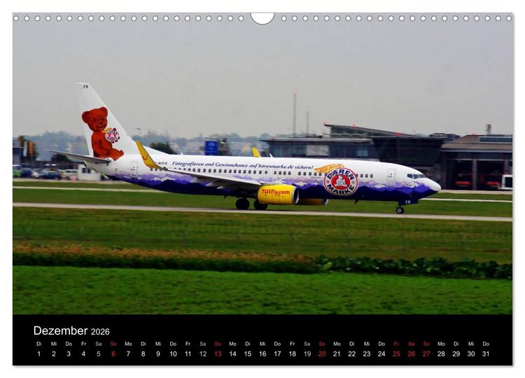 Produktbild: Giganten der L&uuml;fte am Airport Stuttgart (Wandkalender 2026 DIN A3 quer), CALVENDO Monatskalender