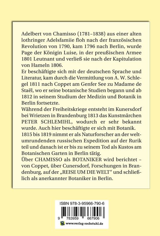 Produktbild: Adelbert von Chamisso, Peter Schlemihl und die Botanik