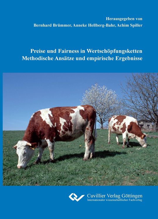 Produktbild: Preise und Fairness in Wertsch&ouml;pfungsketten Methodische Ans&auml;tze und empirische Ergebnisse