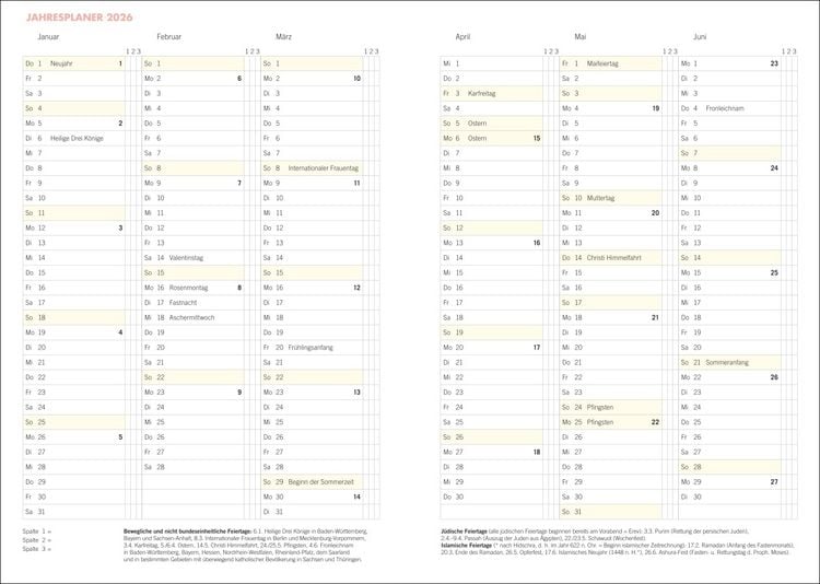 Produktbild: Lady Terminkalender A6 2026