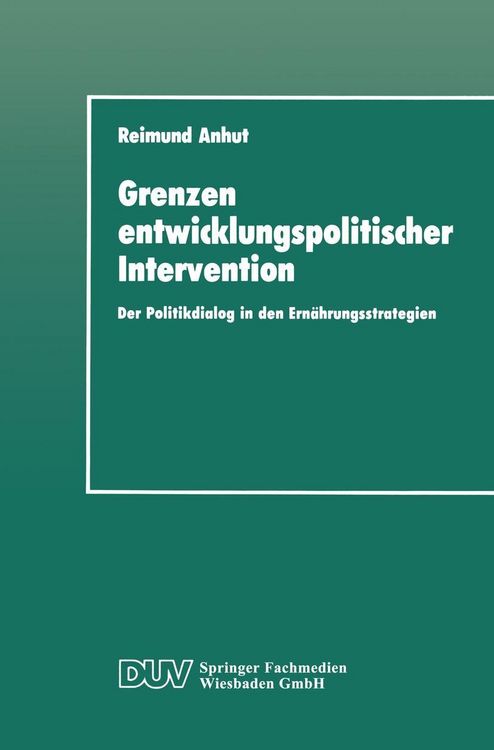 Produktbild: Grenzen entwicklungspolitischer Intervention