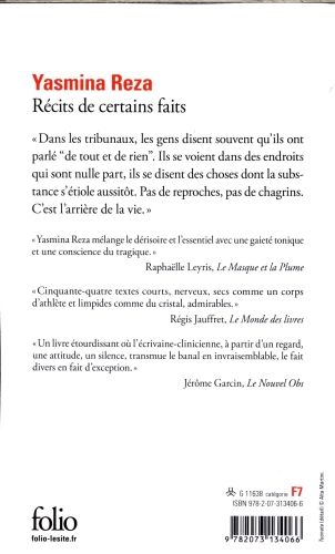 Produktbild: R&eacute;cits de certains faits