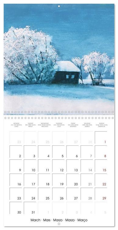 Produktbild: Winter paintings (Wall Calendar 2026 12 &times; 12 Inch) CALVENDO 12 Month Wall Calendar