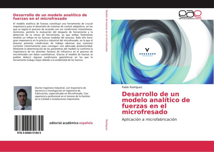 Produktbild: Desarrollo de un modelo anal&iacute;tico de fuerzas en el microfresado