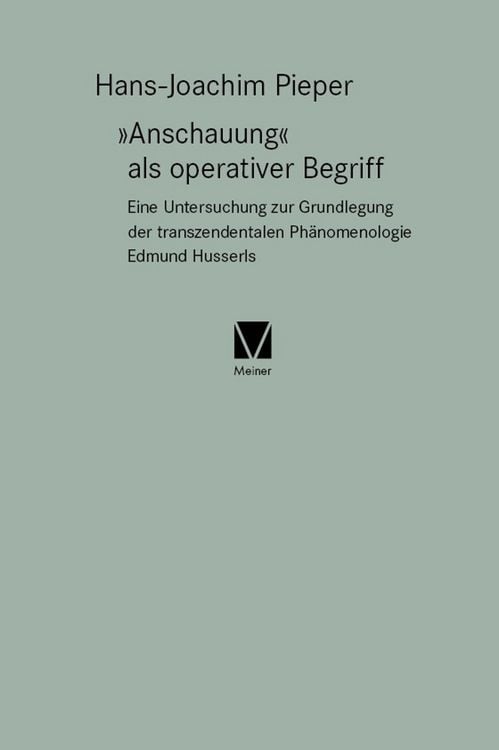 Produktbild: »Anschauung« als operativer Begriff