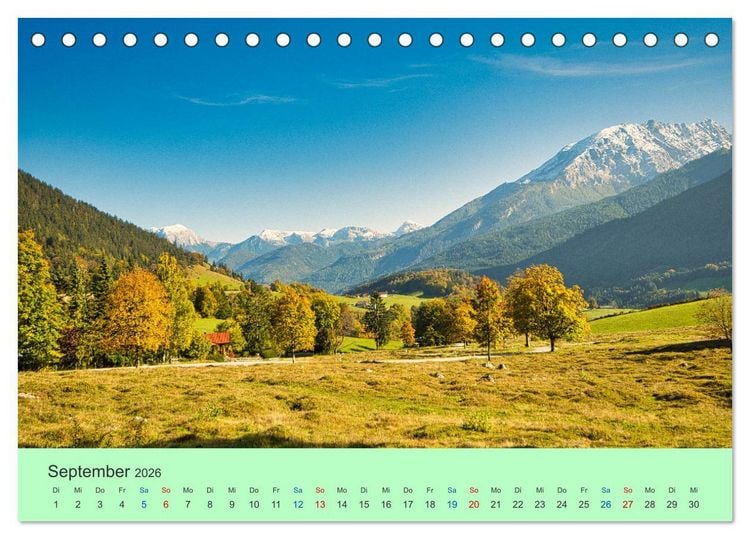 Produktbild: Zauber der Alpen (Tischkalender 2026 DIN A5 quer), CALVENDO Monatskalender