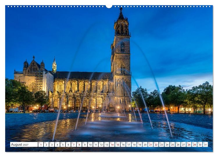 Produktbild: Domperspektiven: Magdeburger Dom - Neu gesehen 2027 (hochwertiger Premium Wandkalender 2027 DIN A2 quer), Kunstdruck in Hochglanz