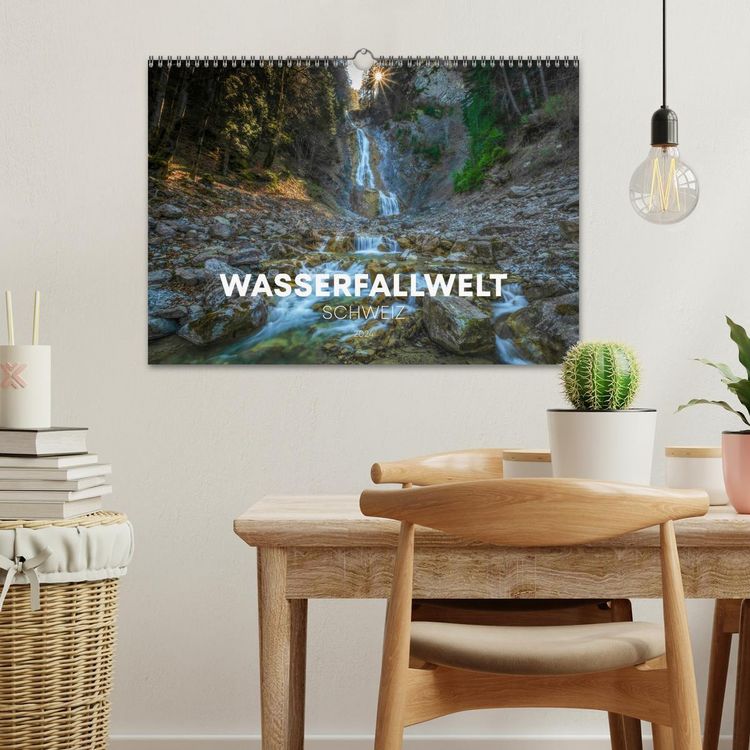 Produktbild: Wasserfallwelt Schweiz (Wandkalender 2026 DIN A3 quer), CALVENDO Monatskalender