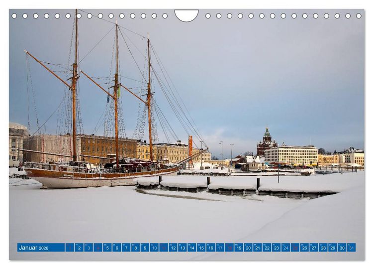 Produktbild: Helsinki - Die lebenswerteste Stadt der Welt (Wandkalender 2026 DIN A4 quer), CALVENDO Monatskalender
