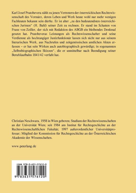 Produktbild: Ein oesterreichischer Jurist im Vormaerz