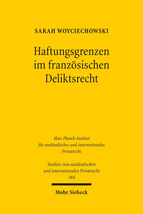 Produktbild: Haftungsgrenzen im franz&ouml;sischen Deliktsrecht